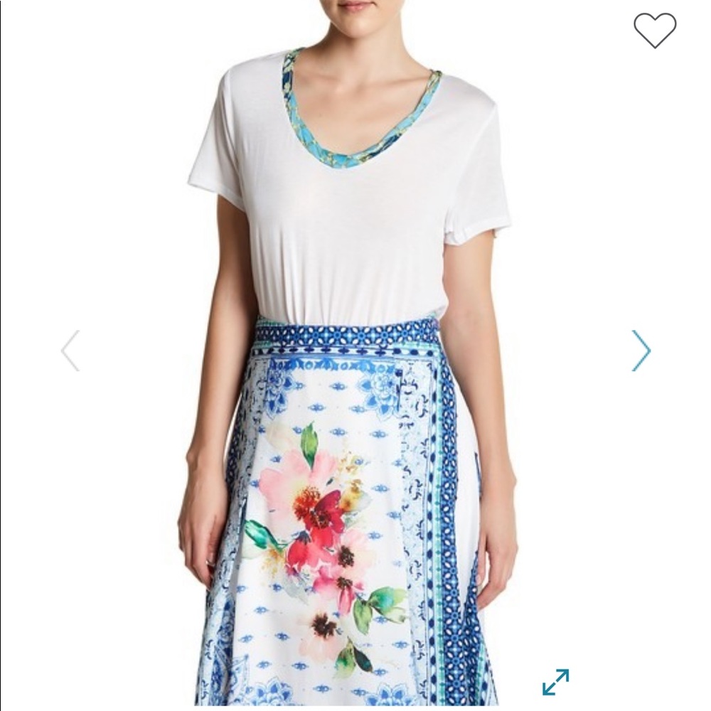 Anthropologie ARATTA Captain Scoop Neck T-Shirt size Medium last one Available 🆕